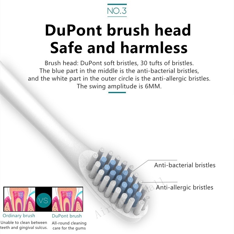 Airdanli USB rechargeable electric toothbrush X3