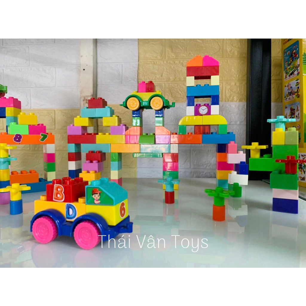 Bộ Lego Việt Nam 150 chi tiết size lớn bằng nhựa ABS | Đồ chơi sáng tạo