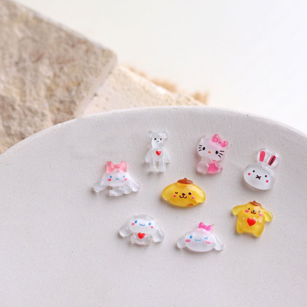 [Hàng mới về] Set 20 phụ kiện trang trí móng tay 3D nhiều hình dạng tùy chọn đáng yêu DIY