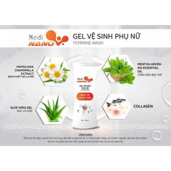 GEL VỆ SINH PHỤ NỮ MEDINANO 100ml