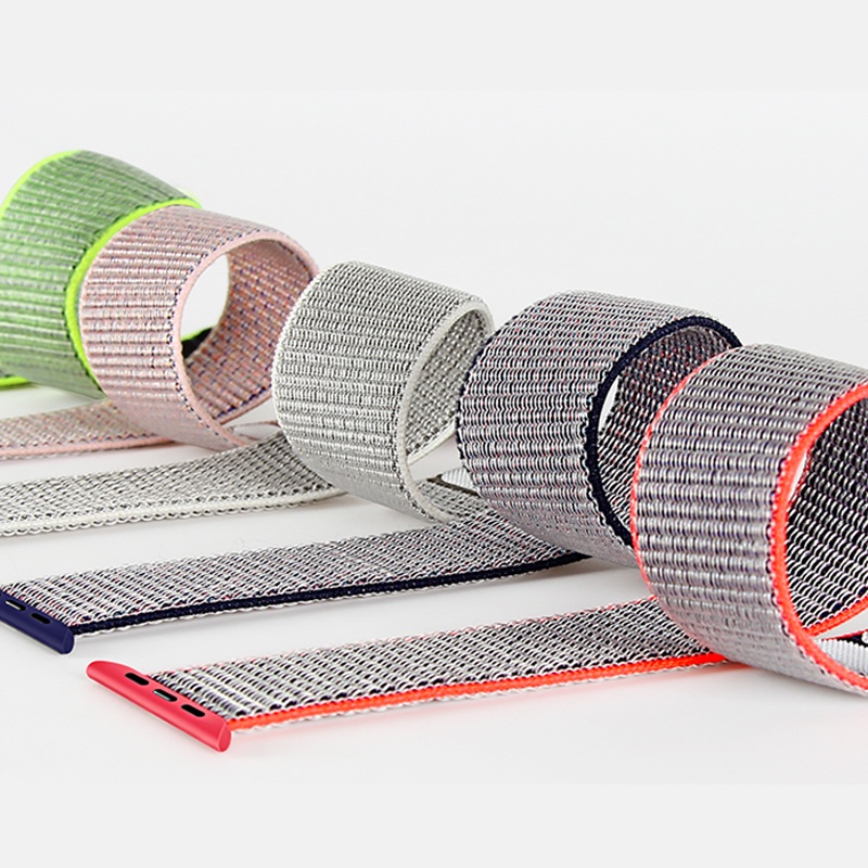 Dây Đeo Nylon Cho Đồng Hồ Thông Minh Apple Watch 40mm 44mm 42mm 38mm iWatch Series 4 5 SE 7 6 41/45mm