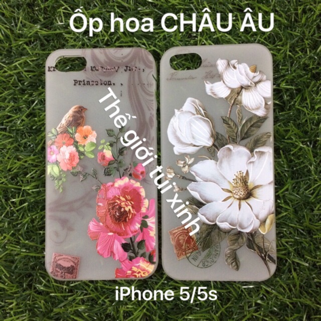 FREESHIP ỐP HOA CHÂU ÂU CHO IPHONE 5/5s