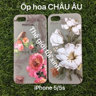Freeship ốp hoa châu âu cho iphone 5/5s