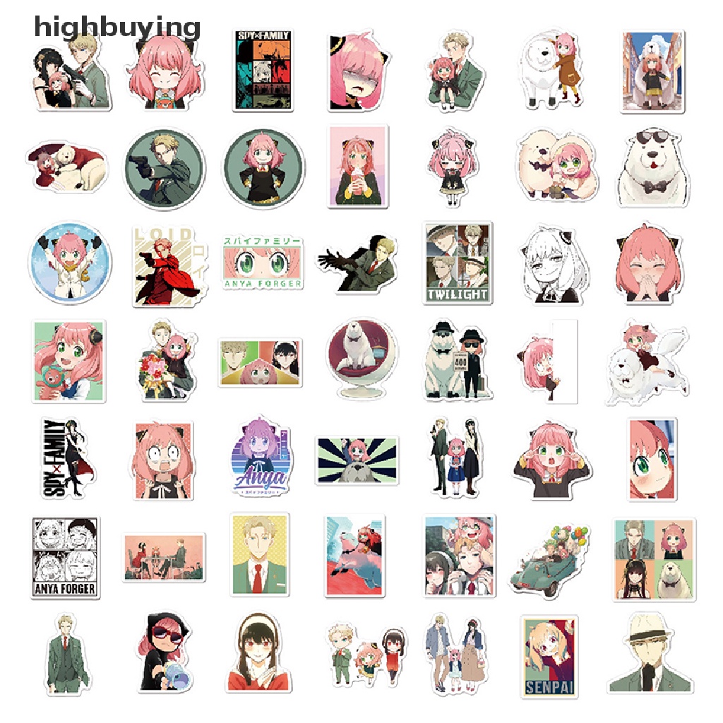 Set 100 Sticker Phim Hoạt Hình SPY x FAMILY