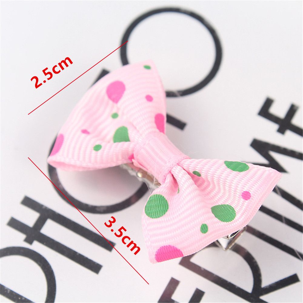 Set 20 Kẹp Tóc Hình Nơ Nhiều Màu Sắc Cho Bé Gái