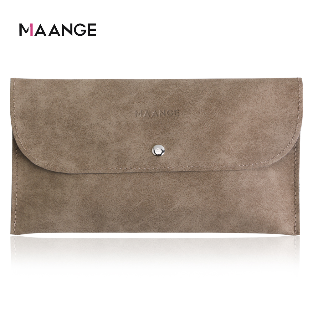 Túi đựng cọ trang điểm MAANGE bằng da PU tiện dụng