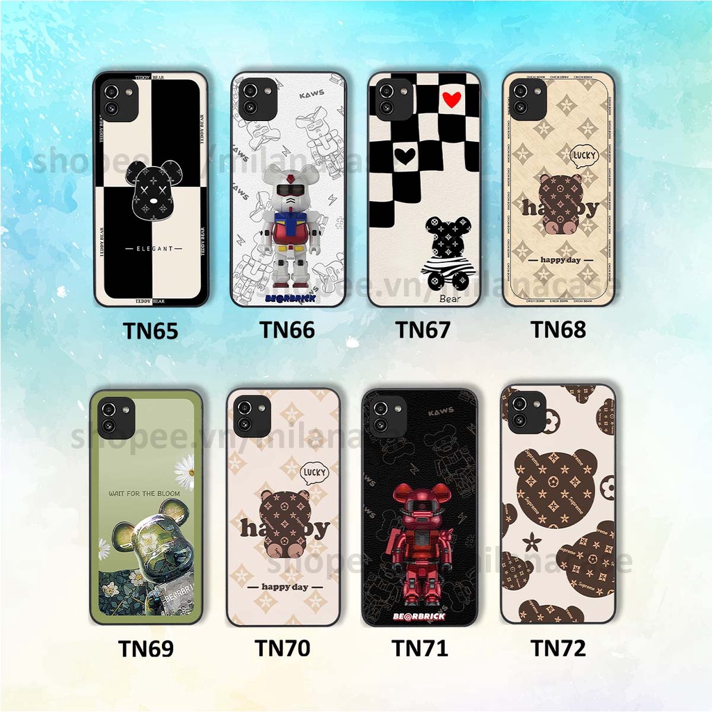 Ốp Samsung A03 gấu be@rBrick gấu Teddy Kaws siêu đẹp, phong cách, cá tính