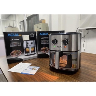 nồi chiên không dầu aqua gold 9,5l sẵn kho tặng kéo cắt gà