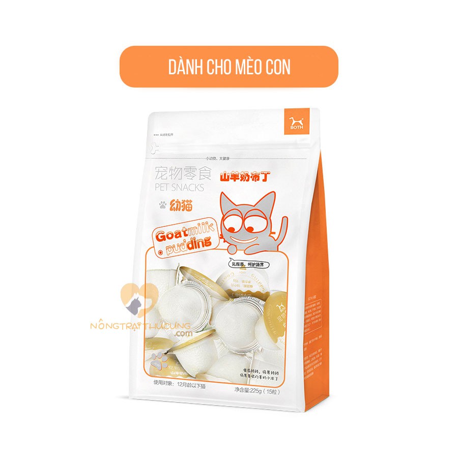 Pudding Thạch Sữa Dê Bổ Sung Canxi Cho Mèo