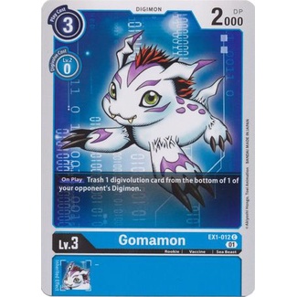 Thẻ Bài Digimon Gomamon - EX1-012 - Common