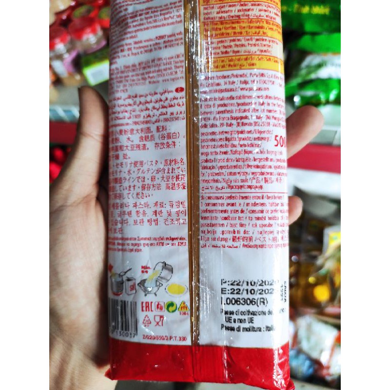 Mì ý Spaghetti No.3 Hiệu Pasta zara gói 500g