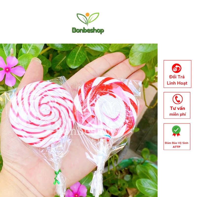 1 Cây Kẹo Mút Cầu Vồng Trái Cây Lollipop Siêu Thơm Ngon, Đậm Vị