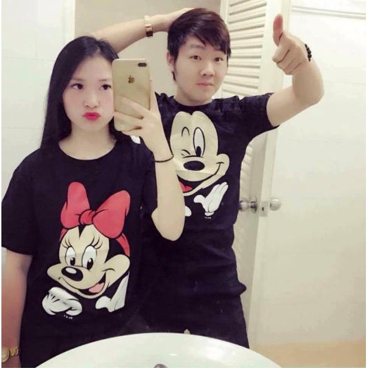 Áo thun hoạt hình Thái Mickey,Minnie GS001 GS002 | Shopee Việt Nam