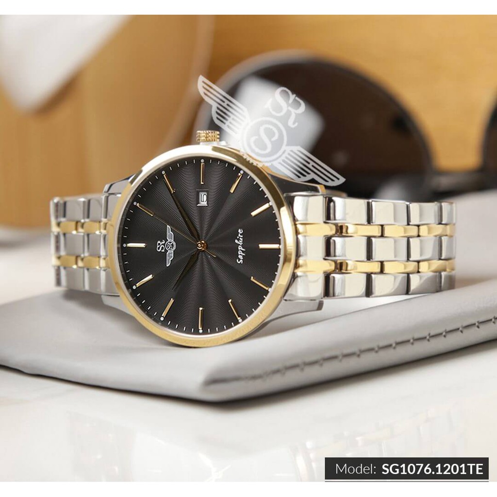 Đồng hồ đôi SRWATCH SG1076.1201TE - SL1076.1201TE mặt kính Sapphire chống trầy chống