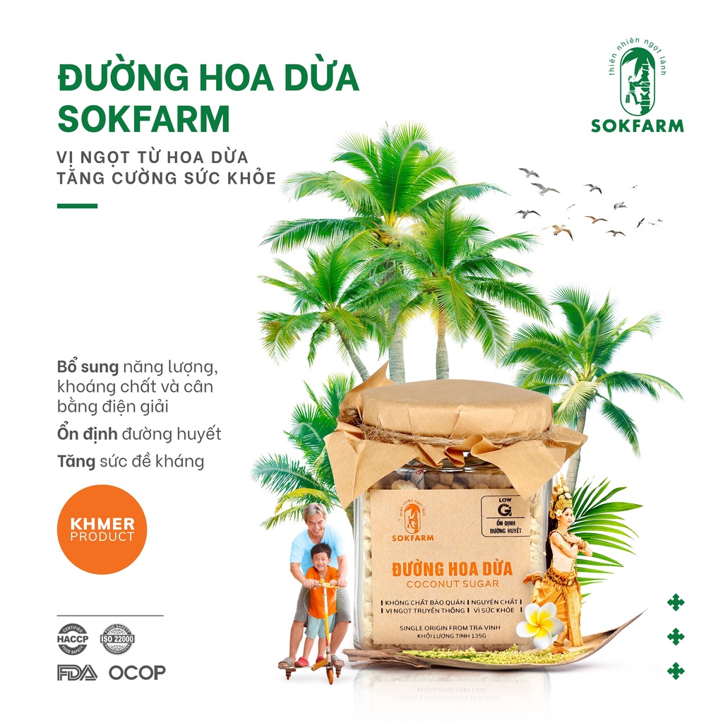 Đường Hoa Dừa sokfarm - Thuần tự nhiên