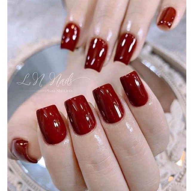 Móng úp hạt na tròn phom ngắn siêu HOT