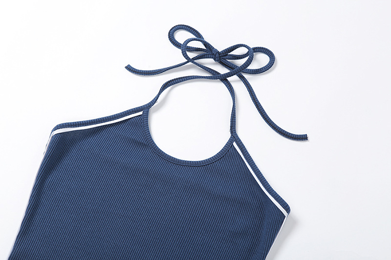 Đầm dây mini ôm dáng không tay kẻ sọc màu trơn quyến rũ cho nữ | BigBuy360 - bigbuy360.vn