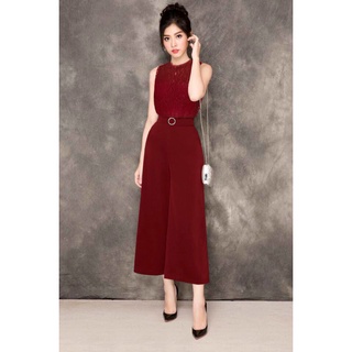 Jum dài ống suông phối ren sang chảnh