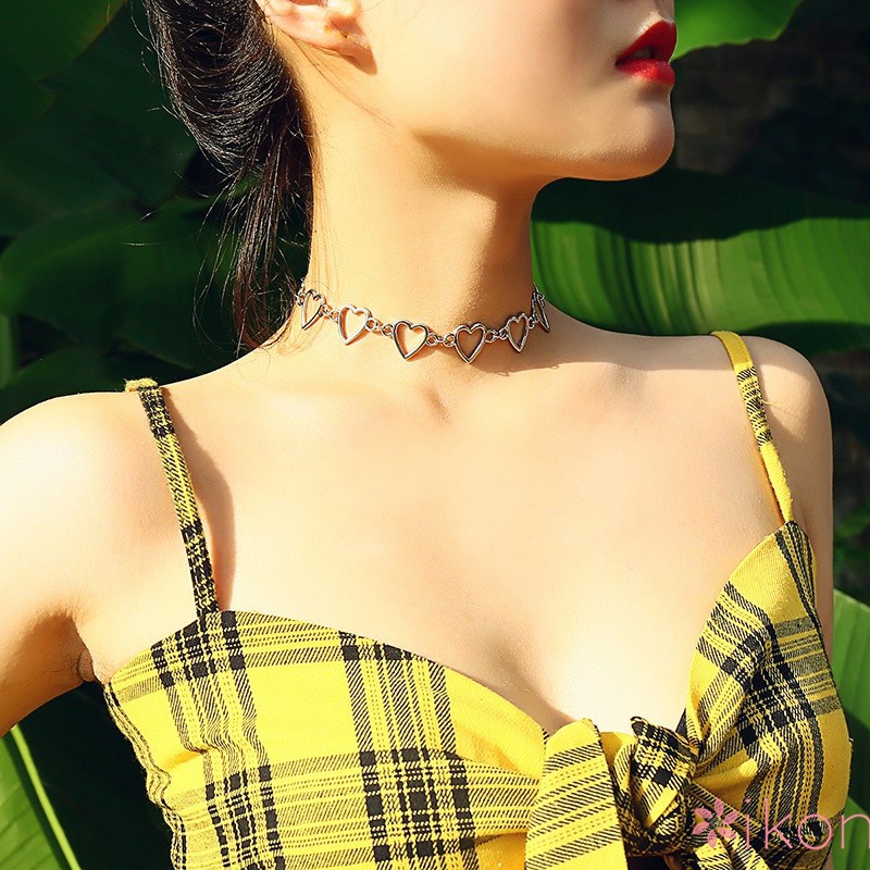 Vòng cổ choker hình trái tim đơn giản cá tính dành cho nữ | BigBuy360 - bigbuy360.vn