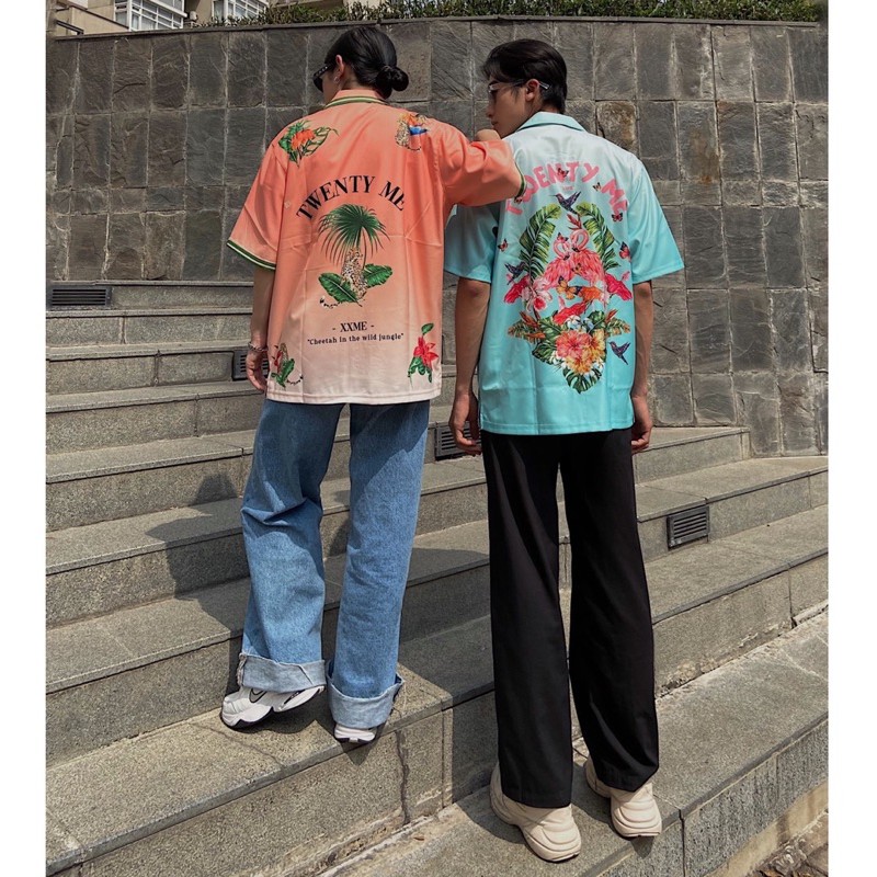 Áo sơ mi tay ngắn Flamingo shirt XXME chính hãng