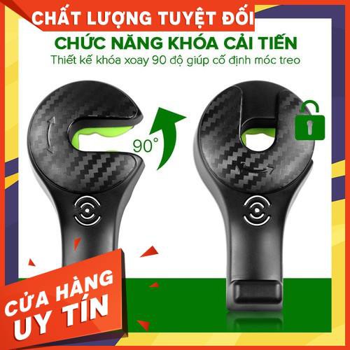 COMBO 2 Móc treo sau ghế đa năng kiêm giá đỡ điện thoại,móc treo oto ,móc treo đa năng ,phụ kiện oto