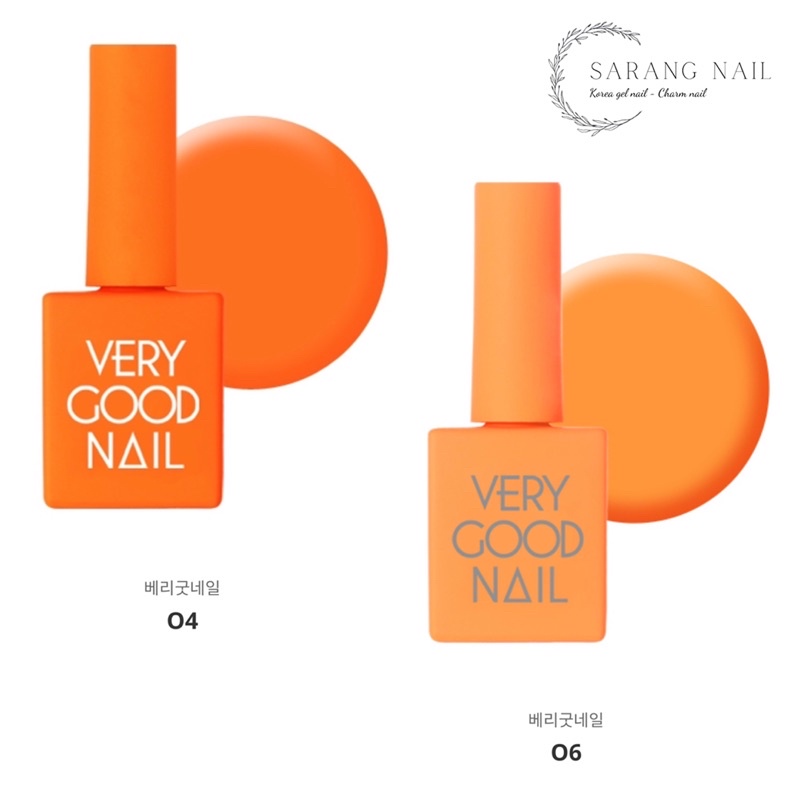 Sơn Very Good Nail chính hãng Hàn Quốc tone Cam Orange