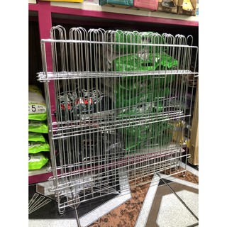 Quây chó sắt tráng inox - Hàng rào 6 tấm size c62*r62