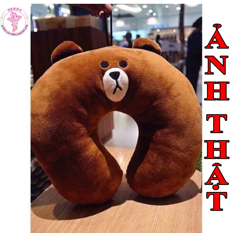 Gối U Kê Cổ Màu Nâu Và Xám Sản Phẩm Không Thể Thiếu Khi Lái Ô Tô Hàng Cao Cấp Có Thể Giặt Máy