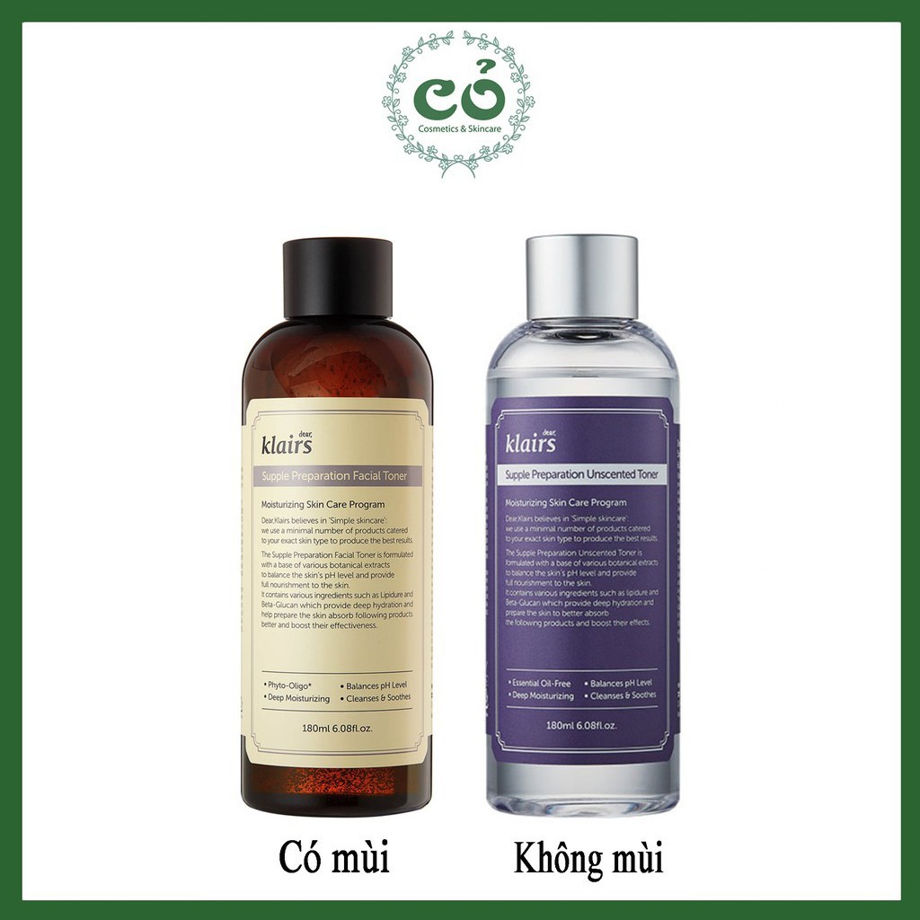 [Mã 153FMCGSALE1 giảm 10% đơn 250K] Nước hoa hồng Klairs dưỡng ẩm cho da nhạy cảm Dear Klairs Supple Preparation Toner | BigBuy360 - bigbuy360.vn