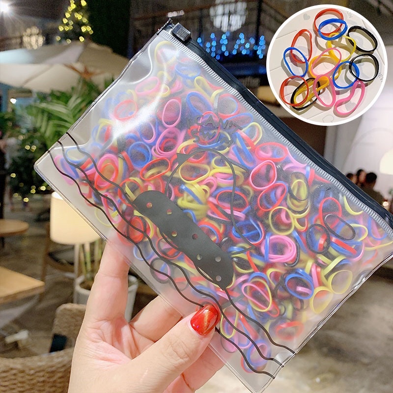 Túi 500 chun buộc tóc loại nhỏ cho bé