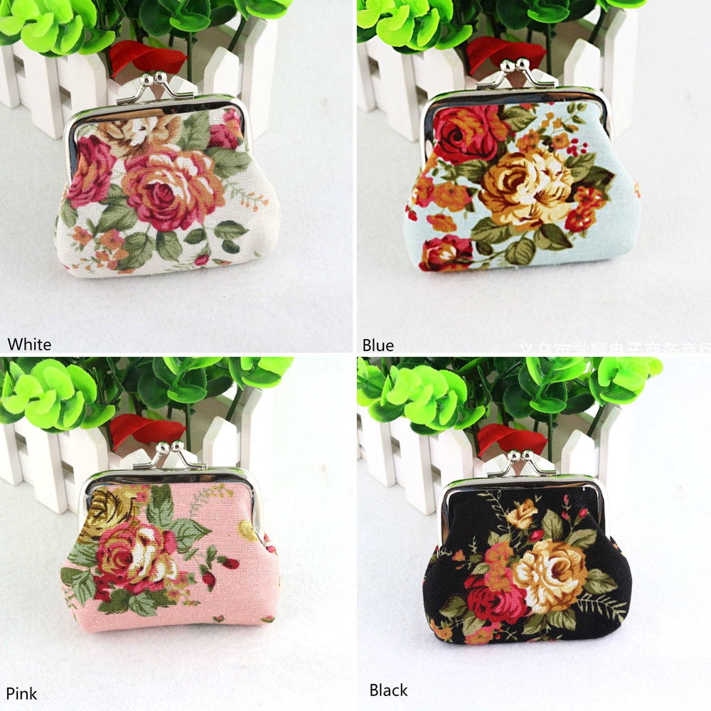 Ví đựng tiền họa tiết hoa phong cách cổ điển xinh xắn | BigBuy360 - bigbuy360.vn