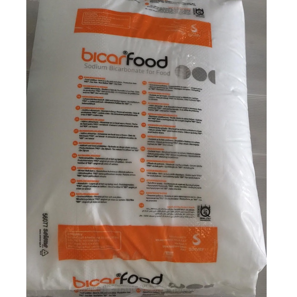 1 kG Baking Soda (NaHCO3), Bột Nở Làm Bánh, Xuất xứ Ý - Thái Lan