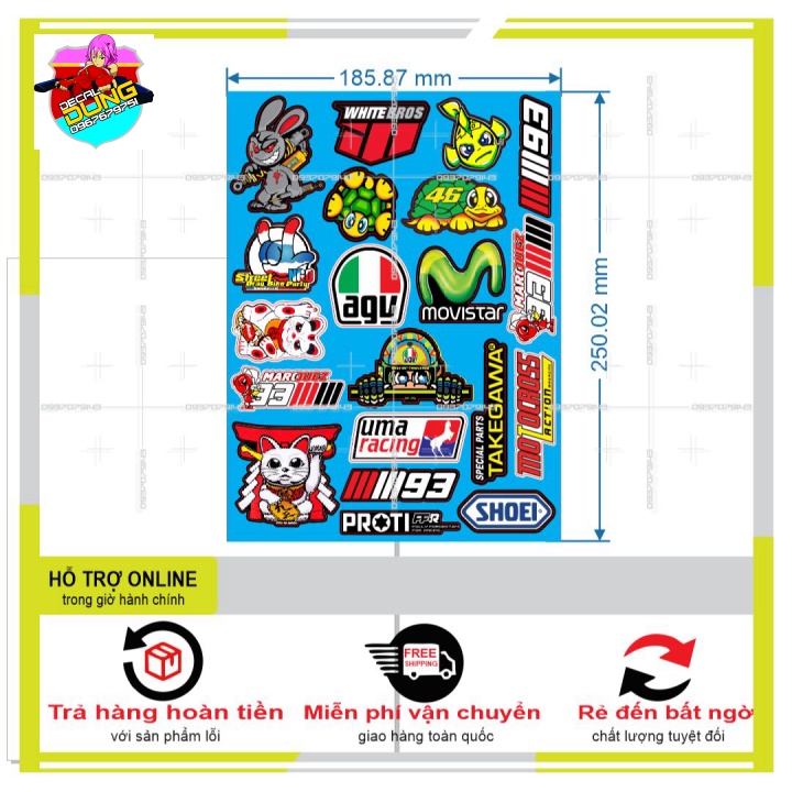 LOGO STICKER DÁN XE MÁY M27 - DUNG DECAL