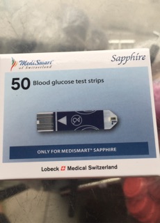 Que thử đường huyết Medismart Sapphire