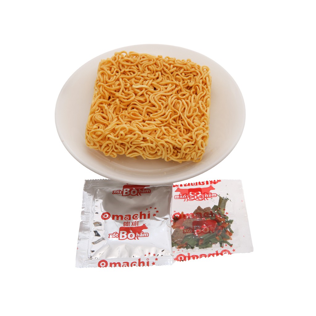 Combo 5 gói Mì khoai tây Omachi Sườn hầm/Xốt Bò hầm