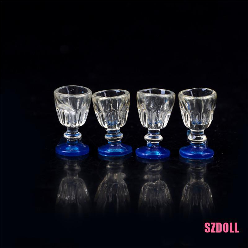 Set 2 Ly Bia Bằng Kính Tỉ Lệ 1:12 Dành Cho Nhà Búp Bê