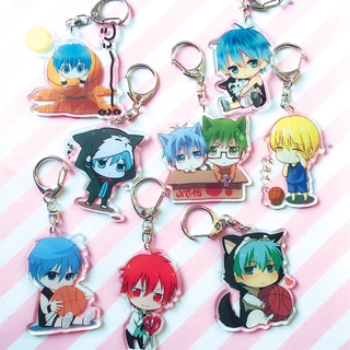 Móc Khóa Nhựa Acrylic Họa Tiết Anime Akashi Kuroko Màu Trong Suốt