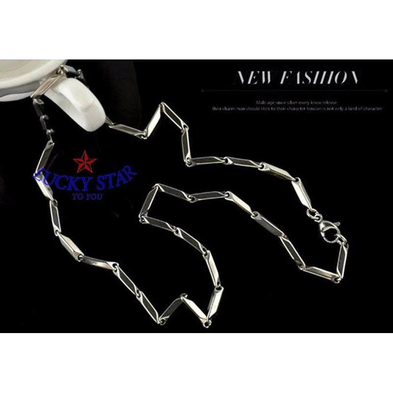 Dây chuyền nam tính inox không đen nam nữ thời trang
