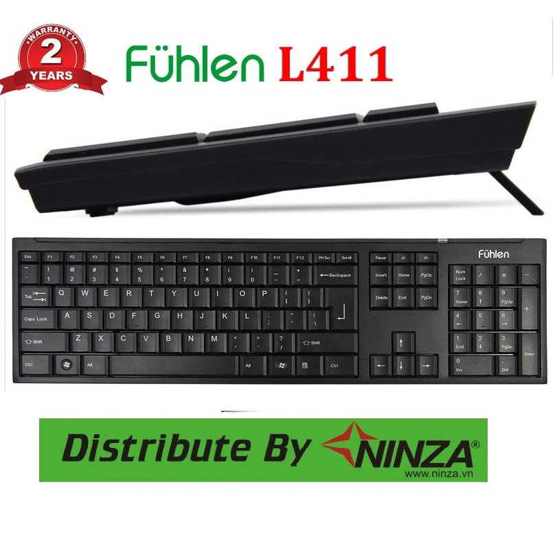 Bàn Phím Fuhlen L411 Chơi Game , Phím Văn Phòng Có Dây , Hàng Mới Chính Hãng BH24T