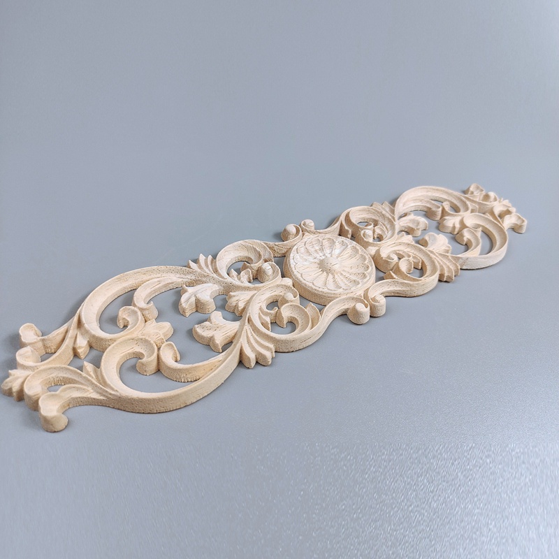 Miếng Dán Trang Trí Góc Chạm Khắc Hình Hoa Bằng Đất Sét