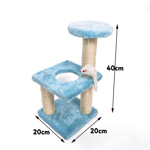 Trụ cào móng 3 tầng cho mèo - Cat Tree, nhà cây cào móng đồ chơi cho mèo