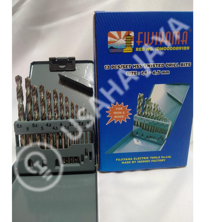 Bộ 13 Mũi Khoan Sắt 1.5 mm - 6.5 mm (2) _99