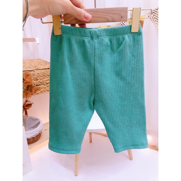 Quần legging lửng cho bé vải cotton thông hơi xuất nhật