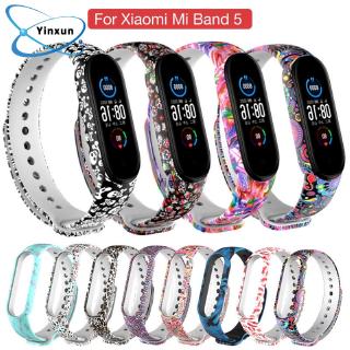 Dây Đeo Thay Thế Chất Liệu Silicon Màu Trơn Cho Xiaomi Mi Band 5 Band 5