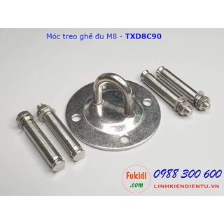 Móc treo xích đu, treo ghế đu, treo võng, M8 tải 450kg inox 304 - TXD8C90
