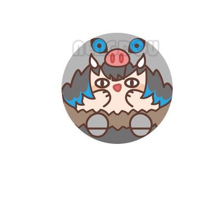 Huy hiệu IN HÌNH Kimetsu no Yaiba Thanh gươm diệt quỷ anime chibi dễ thương tiện lợi