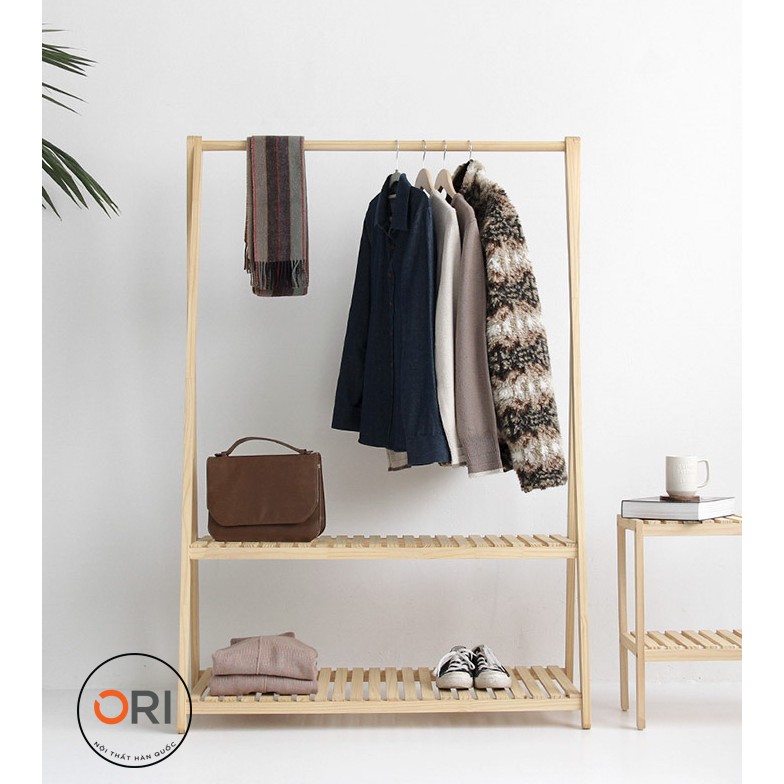 (Big size) GIÁ TREO QUẦN ÁO 2 TẦNG HÀN QUỐC SIZE L - A HANGER 2FL- ORI NỘI THẤT HÀN QUỐC