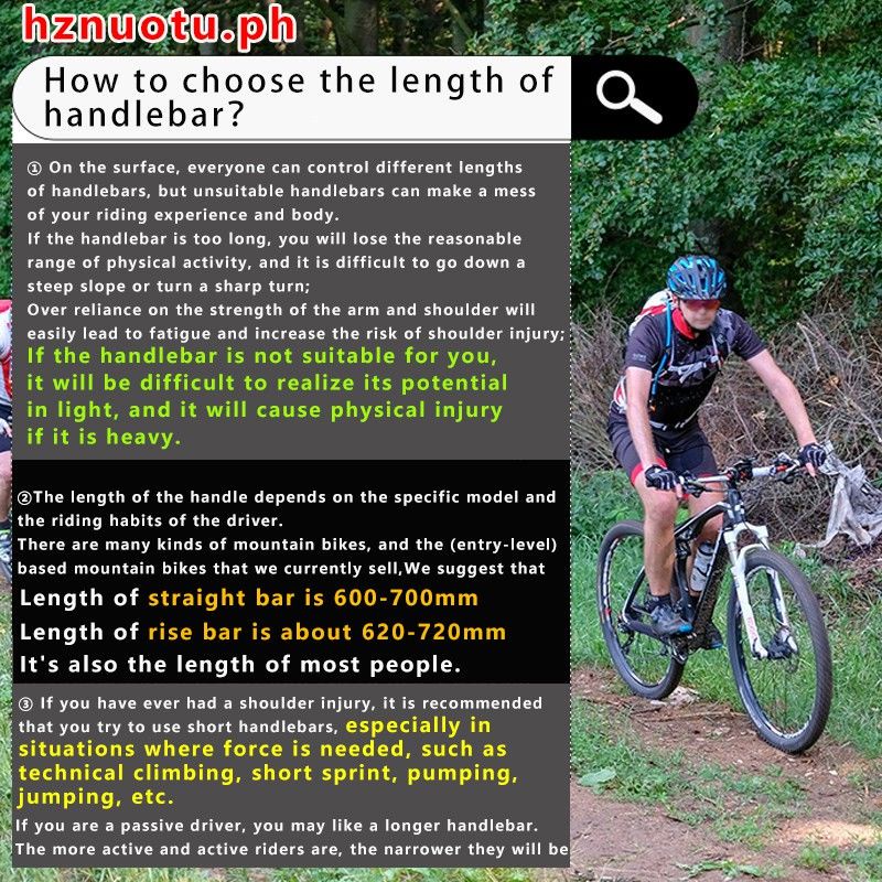 Tay lái xe đạp leo núi MTB EC90 31.8x660 / 680 / 700 / 720mm