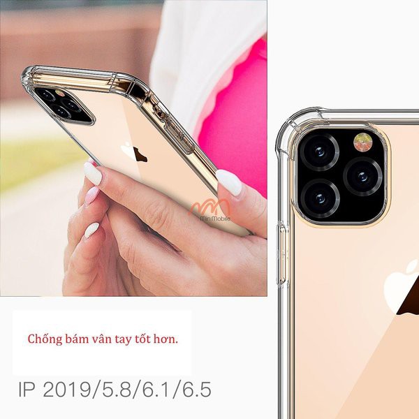 Ốp lưng trong chống sốc 4 cạnh cao cấp cho iPhone 11 / ip 11 Pro / ip 11 pro Max