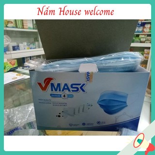 Khẩu trang y tế🍀Freeship🍀 Kháng khuẩn-4 lớp- hộp 50 cái